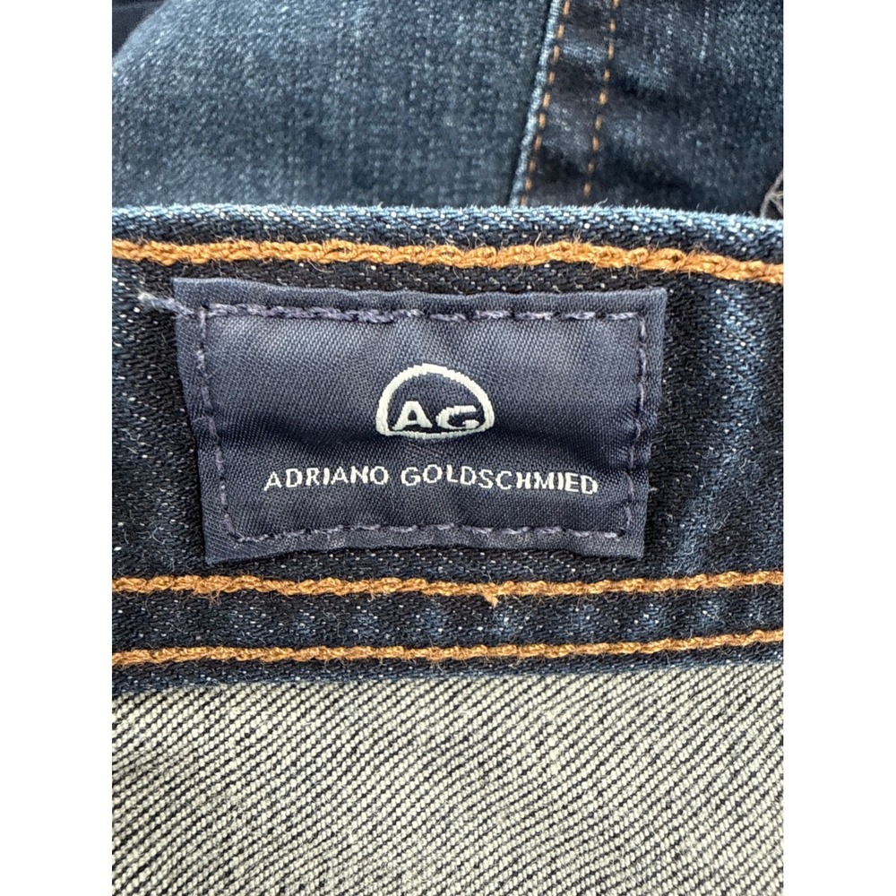 AG Adriano Goldschmied Jeans Mens 33x32 Dark Wash Straight Leg Denim Made in USA - Picture 6 of 9